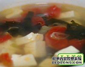 紫菜豆腐羹菜譜圖片